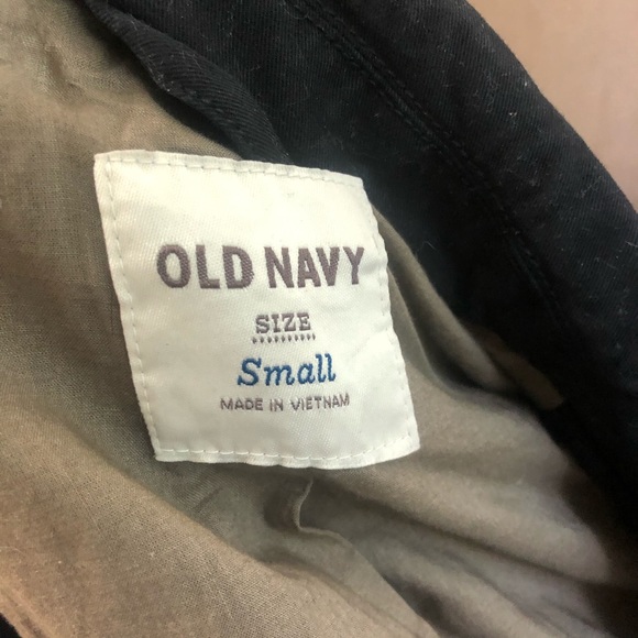 Old Navy black midi trench coat - Picture 2 of 4